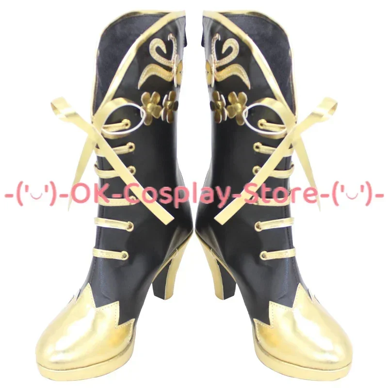 [Customized] Game Twisted Wonderland Vil Schoenheit Cosplay Shoes Anime Roleplay Props Carnival Holiday Party PU Leather Boots