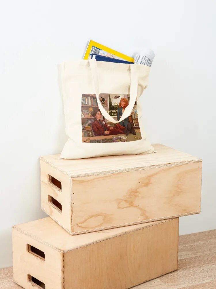 star trek x files au Tote Bag shopping cart bags Reusable bags Shopper tote bag men