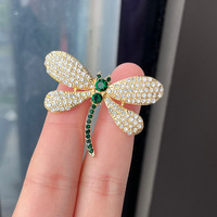 Dragonfly brooch female niche temperament corsage suit jacket fixed pin clothing accessories collar buckle