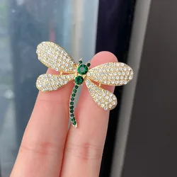 Exquisite Dragonfly Brooch Female Niche Temperament Corsage Suit Fixed Pin Clothing Accessories Collar Casual Party Jewelry