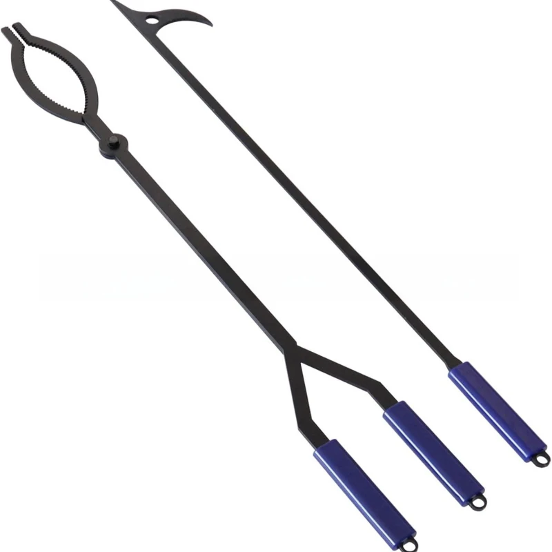 

40 inch log pliers firewood pliers firewood grabber anti-rust safe mobile firewood set