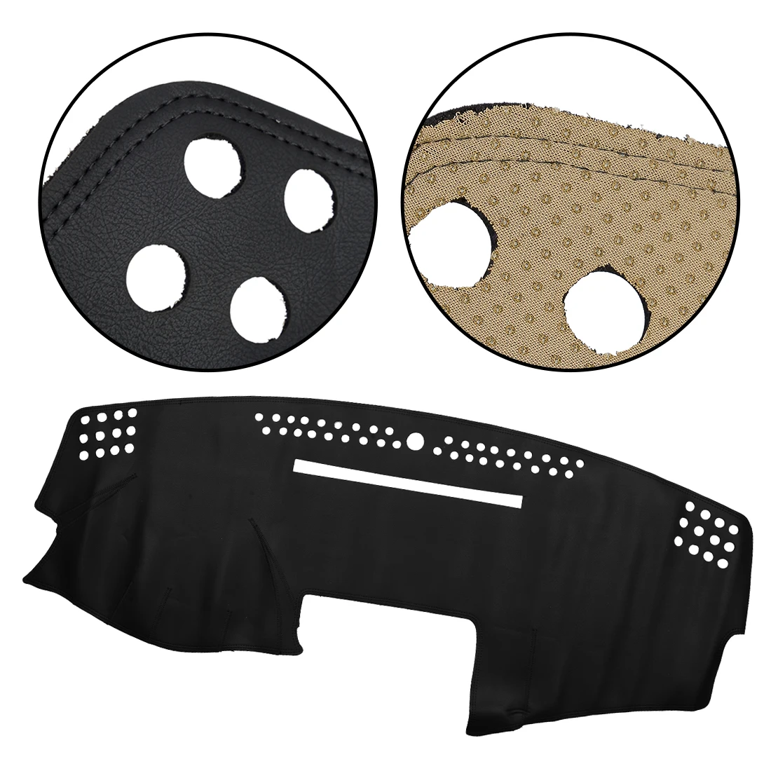 

Чехол на приборную панель, нескользящий коврик, ковер, черный левый руль, автомобиль, подходит для Toyota Camry 2007, 2008, 2009, 2010, 2011, 2012