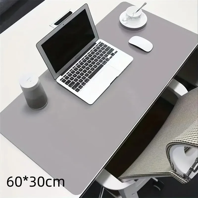 1 Pcs Large Size 60*30mm Office Desk Protector Mat PU Leather Waterproof Mouse Pad