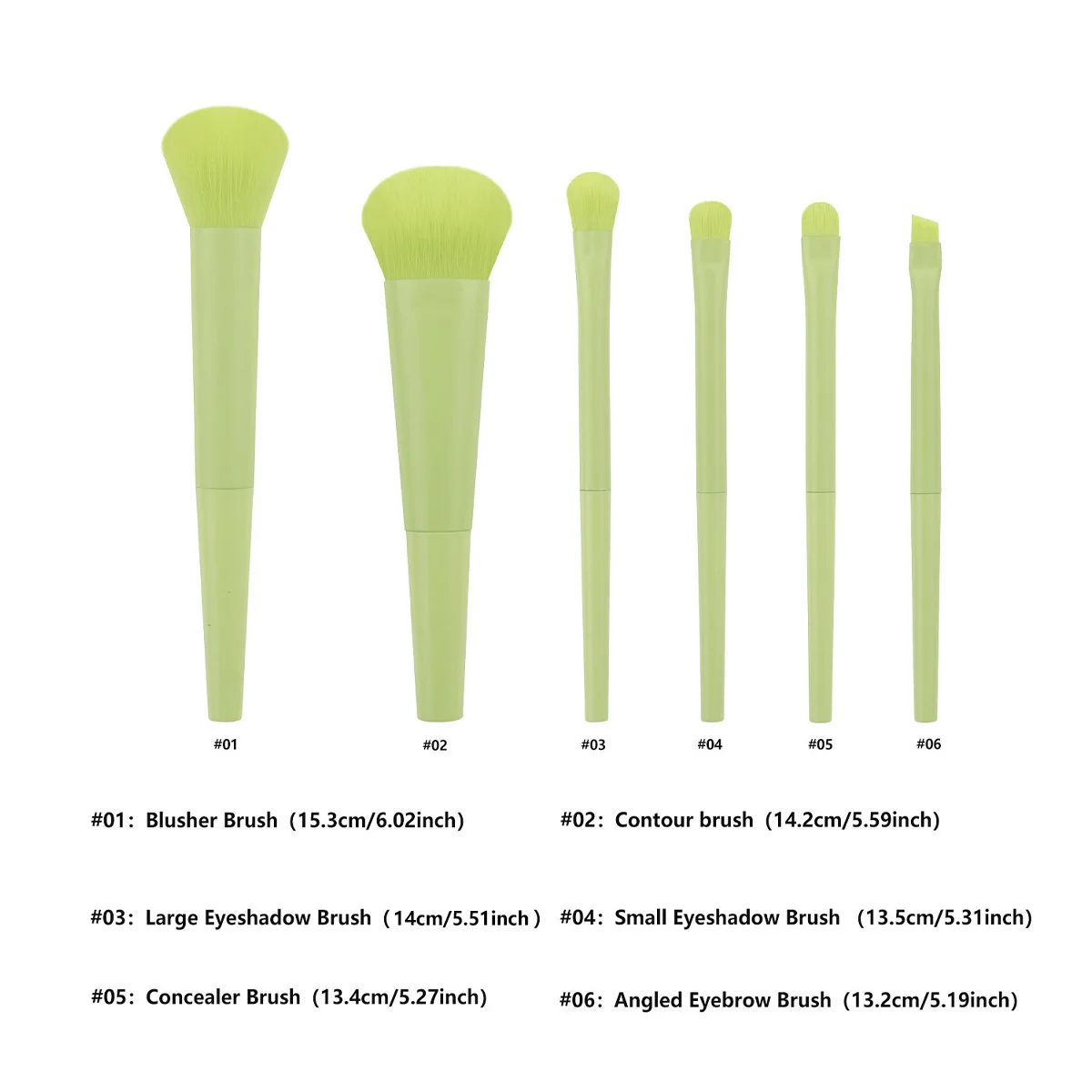 The beauty guru's gospel: 6pcs macaron series makeup brushes set mini models of makeup tools beauty brushes!