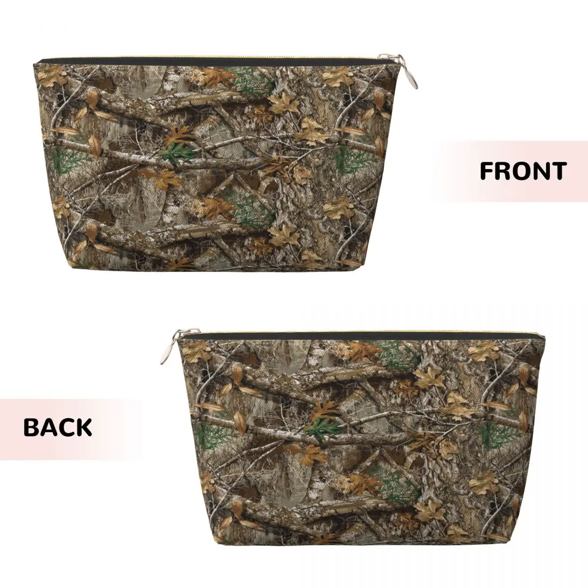 Custom Travel Real Tree Camouflage Camo Pattern Toiletry Bag Fashion Makeup Cosmetic Organizer Beauty Storage Dopp Kit Case