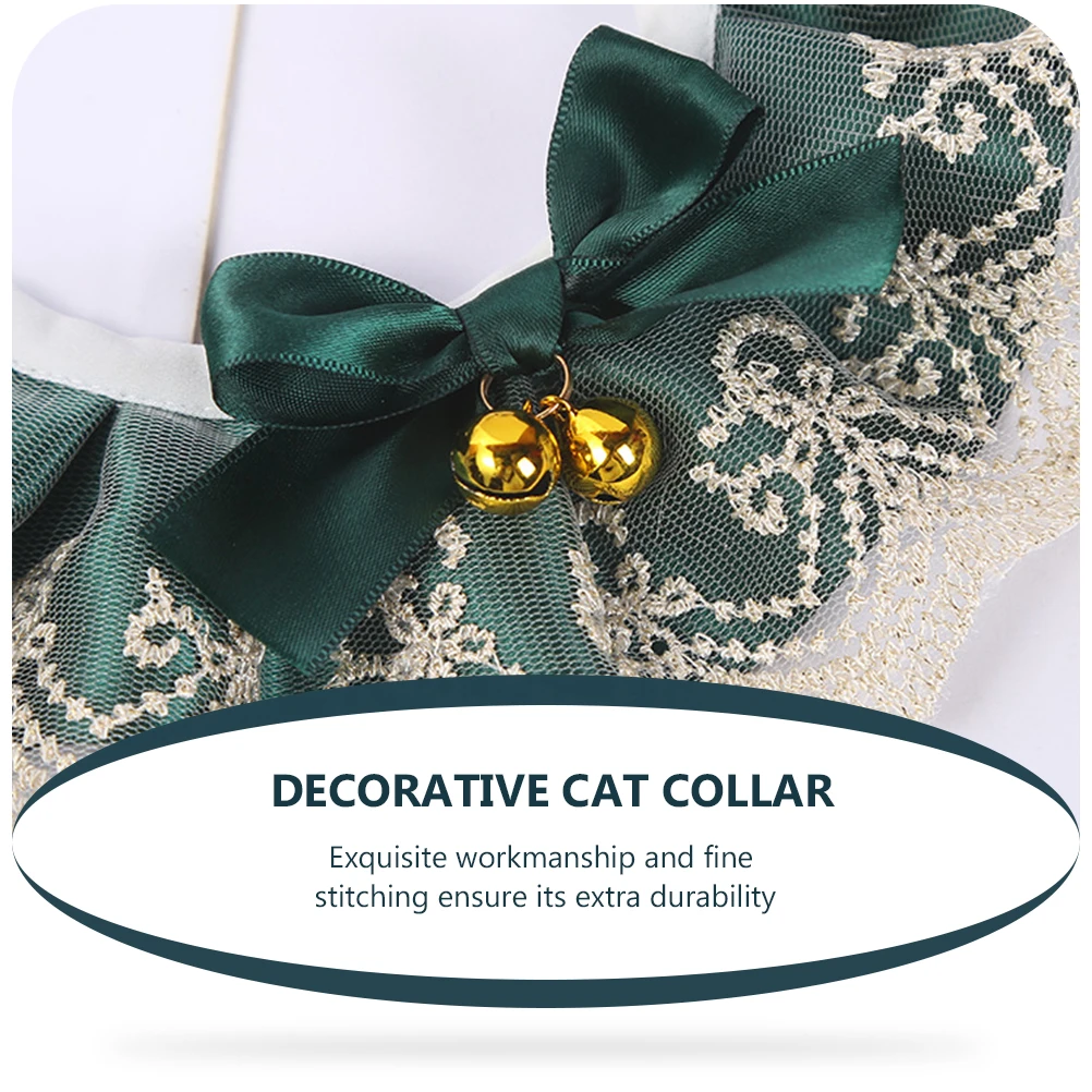 

Pet Collar with Fine Workmanship Puppy Collars Bow Tie Attractive Id Cotton Polyester Kitten Cat
