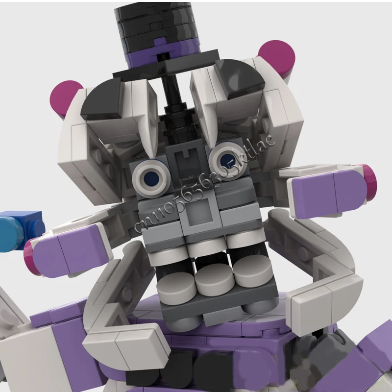 555 PCS Série de Personagens de Jogos Populares Merry Showtime Golem MOC Personalizável Bloco de Construção Modular DIY Brinquedo para Meninos Presente de Natal