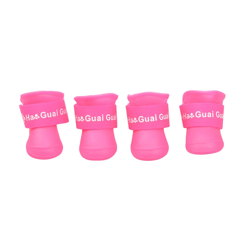 

Pet Shoes Rainproof Little Dog Waterproof Puppy Boots for Deck Snow Cold Weather Booties Dogs with Tape