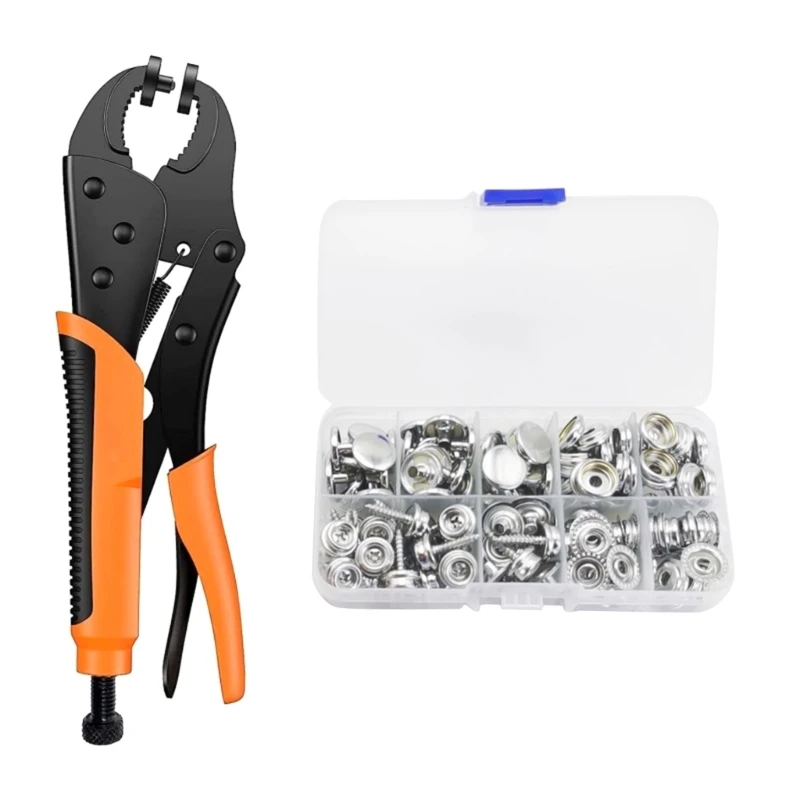 Professional Snap Button Tool Simple & Efficient Snap Fastener Tool Adjustment Snap Tool with Snap Button for Repairing R9UF