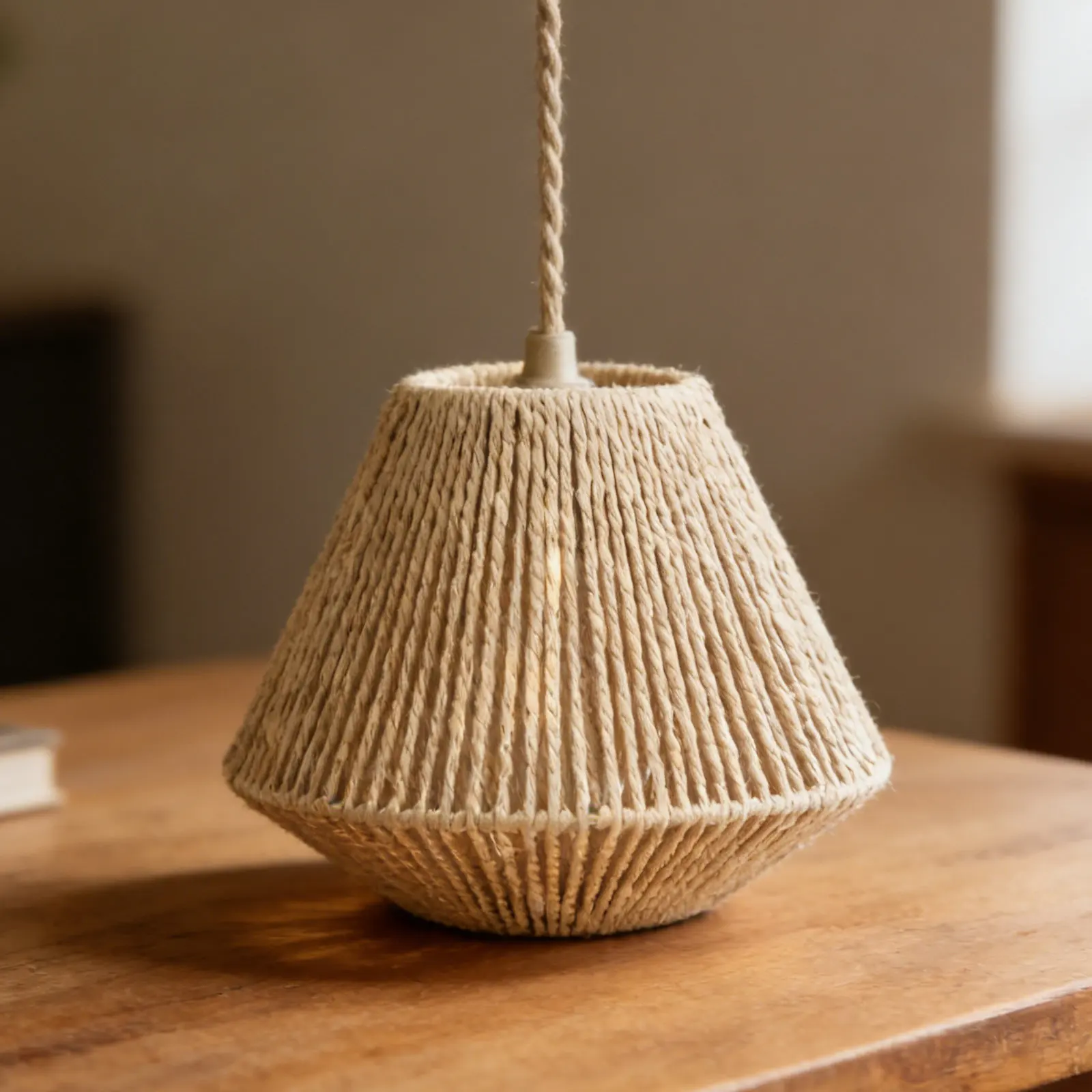 

Straw Woven Lampshade Rustic Style Hanging Lamp Cover for Home Hotel Restaurant Soft Light Decorative Lamp Shade