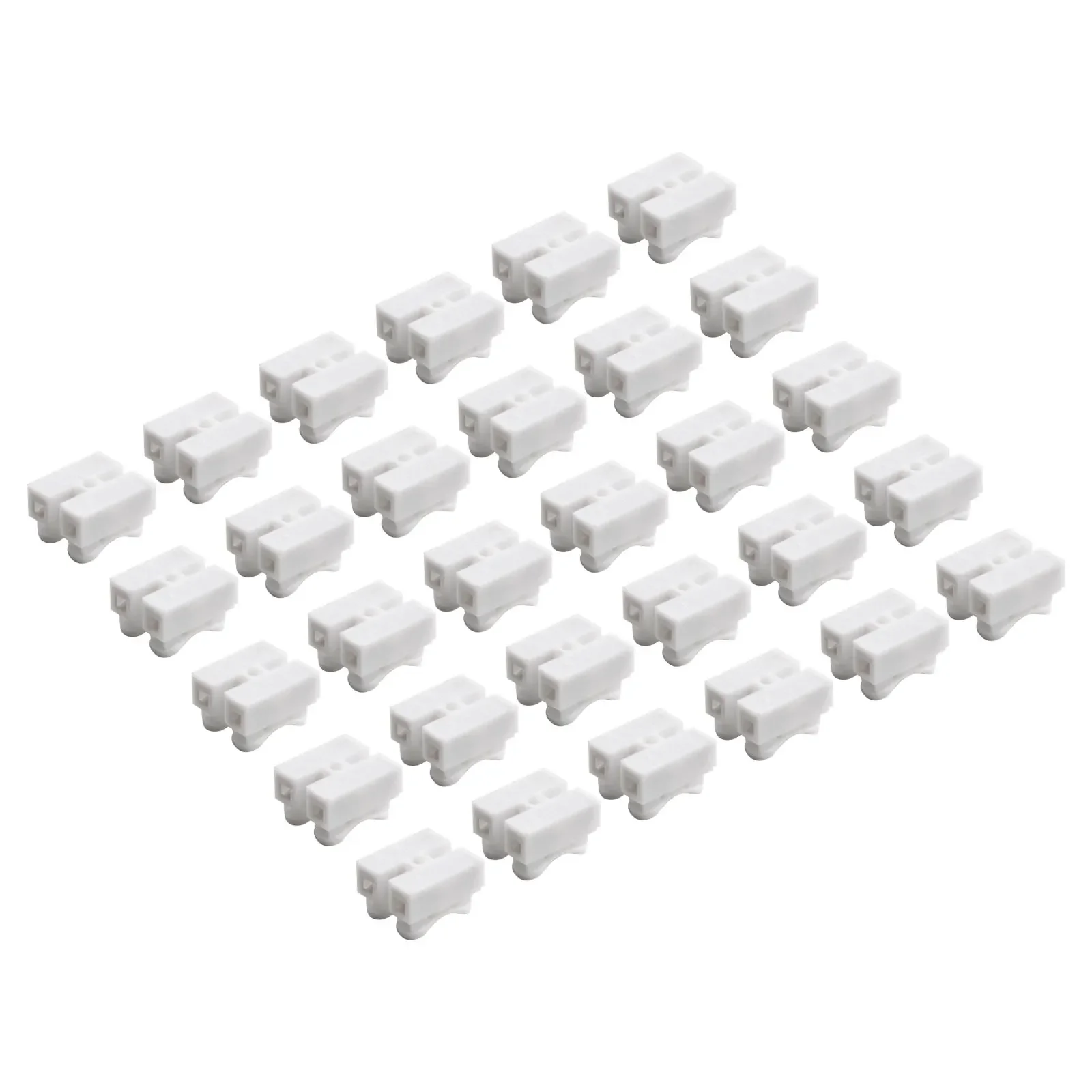 30Pcs CH2 Spring Quick Wire Connector Cable Clamp Terminal Block LED Strip Light 2 Cores High Frequency Spring Connector