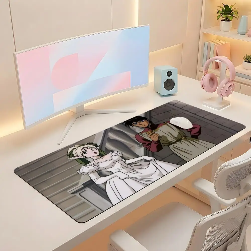 

1pc anime R-record of L-lodoss War Mouse Pad Computer Accessories Keyboard Table Mat Black Mousepad Company Gaming Laptop