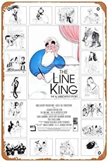 Retro Tin Sign Film Tickets The Line King: The Al Hirschfeld Story Movie Vintage Tin Sign Kitchen Garage Man Cave Wall Decor Fun