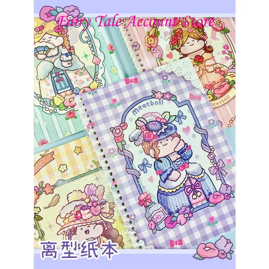 Meatball  release this French summer theme cute storage tape handbook map book double-sided