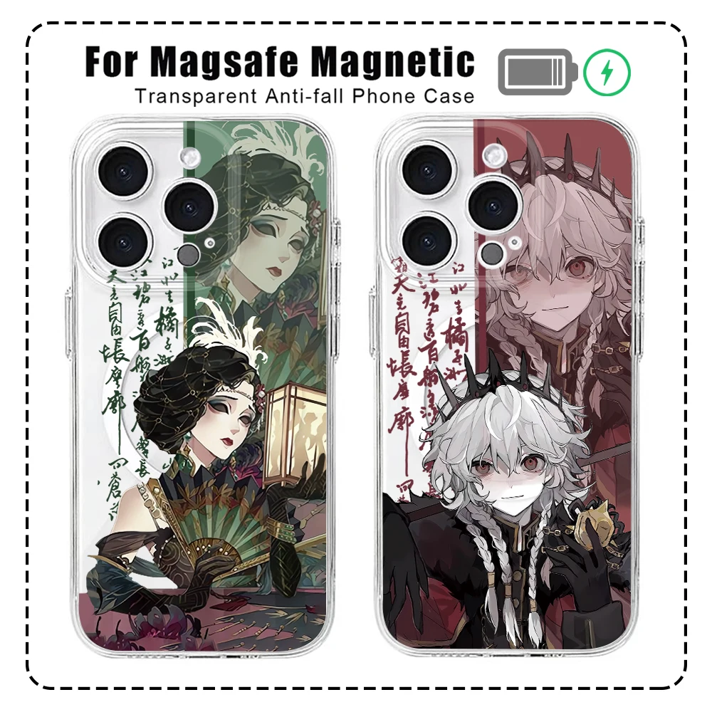 Game Identity V For Magesafe Magnetic Phone Case for Samsung Galaxy S24 S23 S22 S21 Ultra Plus 5G S20 FE Note 20 10 Clear Cover