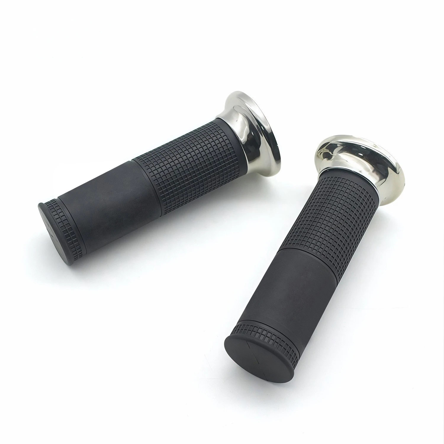 Italy Original Motorcycle Metal & Ruber Hand Grips Black Handlebar Throttle for GTS 250 300 4
