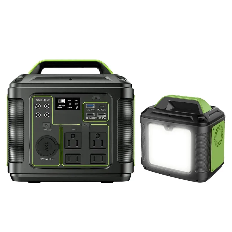 300W Portable Emergency Energy Storage Power Supply 296wh Outdoor Travel Self-Drive Camping Rechargeable Lighting