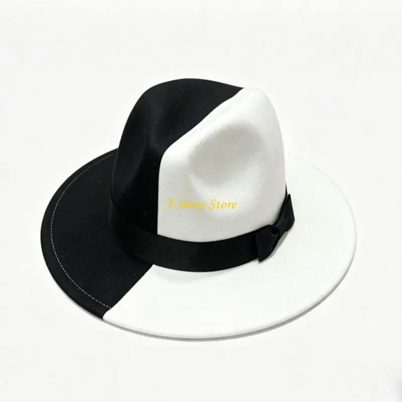 

N58F Fashionable Unisex Bucket Hat Double Color Premium Cloche Hat Creative Daily Use