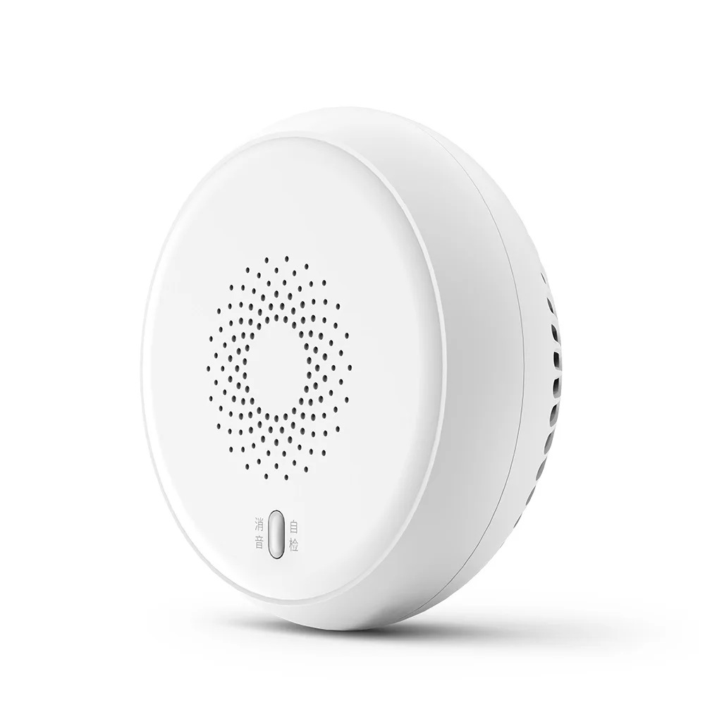 Zigbee Smart Smoke Sensor Fire Smoke Detector Security Alarm System Linkage Smart Home Device Battery Powered