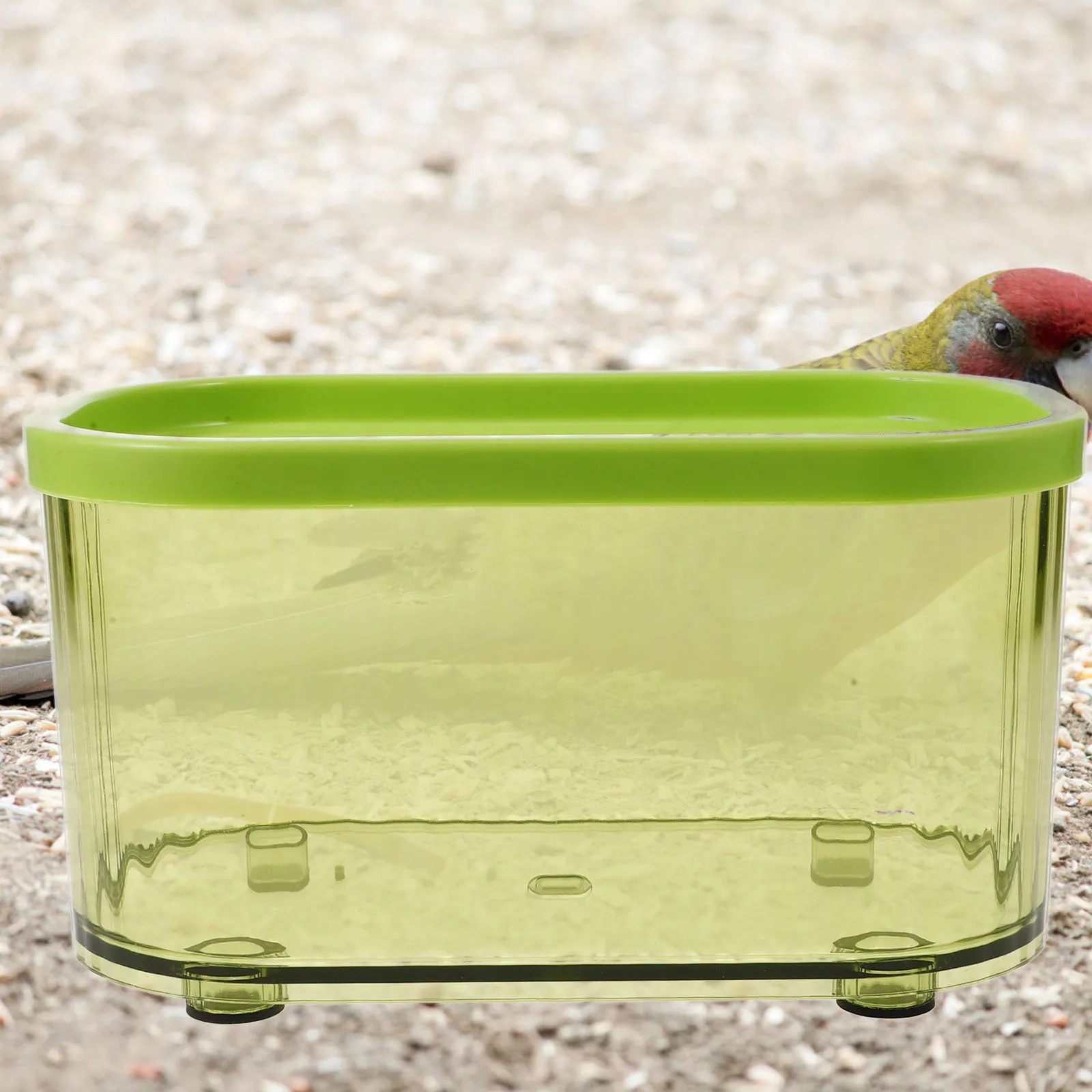 

Bath Small Bird Bathtub Plastic Parrot Bathing Box Reusable Shower Container For Cage Pet Birds Parakeet Cockatiel Bird Supplies