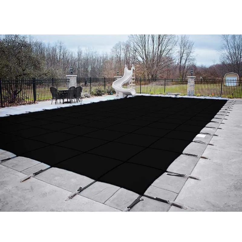 Premium Outdoor Inground Rectangle Bache Pour Piscine Pp Mesh Swimming Pool Winter Safety Cover