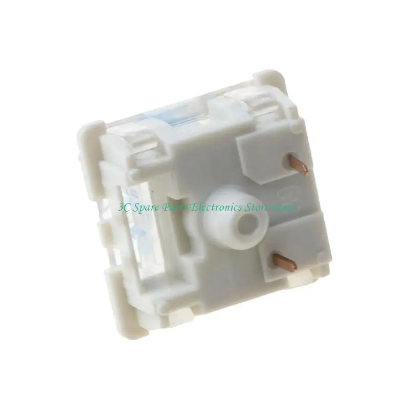 SZ 10pcs Switches White Bottom Blue Switches Compatible for MX Mechanical Keyboard Switch 3pins 60g Force Switches