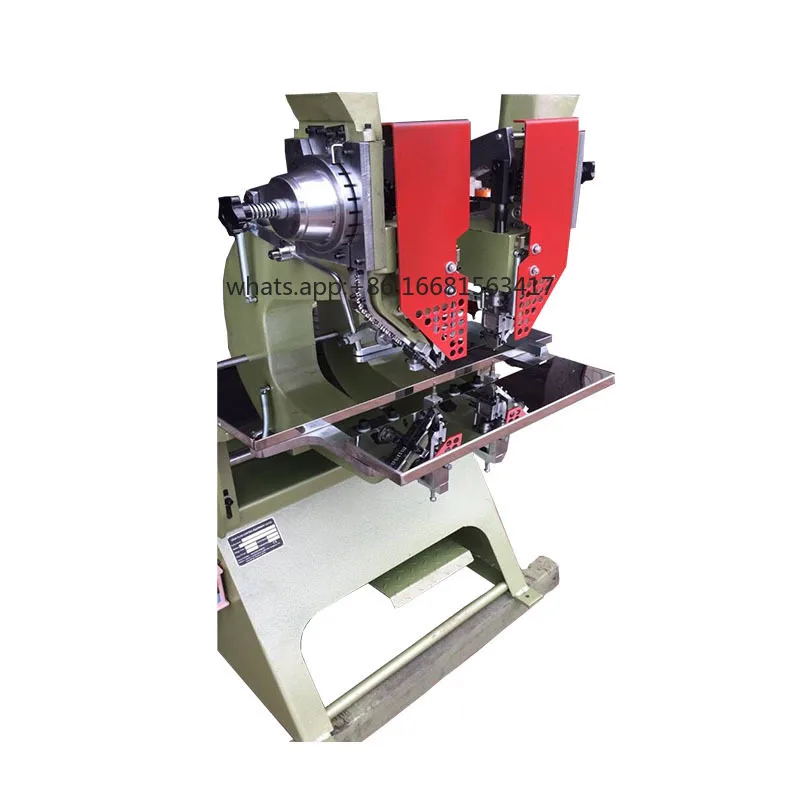USUN Model :UZ-13TR Semi Automatic Double Head Mechanical Riveting Press Machine For Stationary Folder