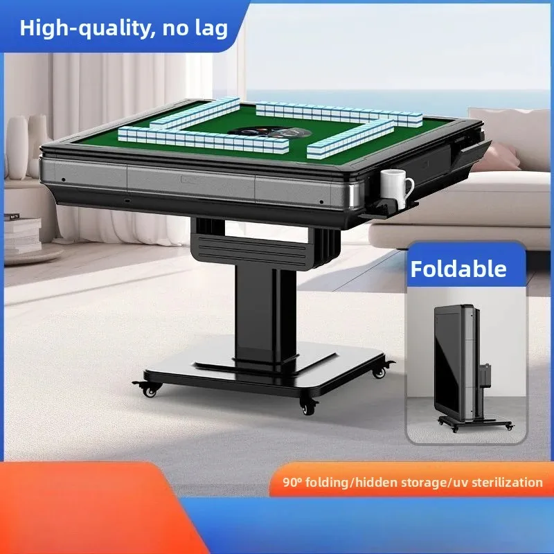 Smart Low-Noise Automatic Mahjong Machine - Electric Folding Dining Table with Heater for Home