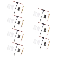 7PCS ELRS Receiver 2.4Ghz NANO Expresslrs Receiver CRSF With T-Type Antenna For RC FPV Traversing Drones Parts