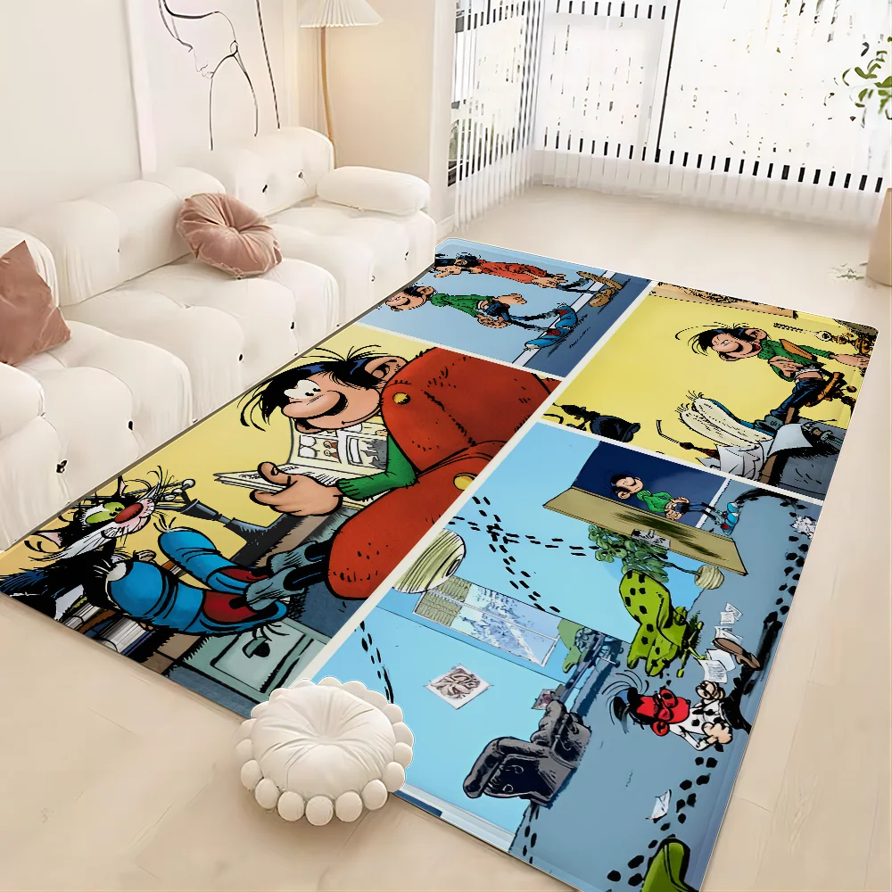 Gaston Lagaffe Floor Mat Floor Mat Non-Slip Laundry Room Mat Laundry Decor Balcony Child Living Room Household Carpets