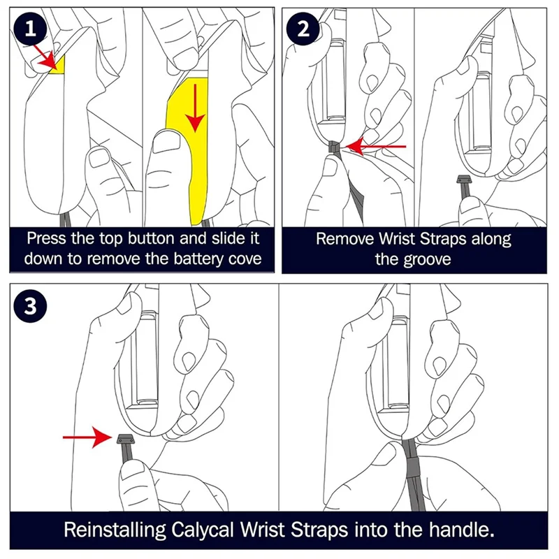 B50B-أشرطة معصم قابلة للتعديل لـ Meta /3S - أحزمة يد متينة وآمنة لوحدة التحكم لسهولة التركيب #6