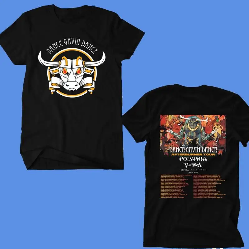 

Тур 2021, новая черная футболка Dance Gavin Afterburner с кодом даты Ep02