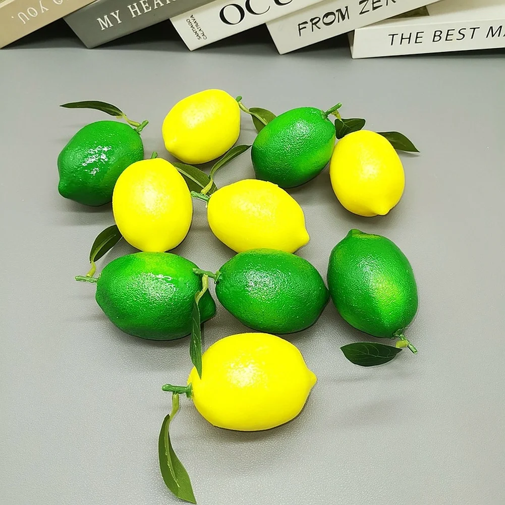 

Artificial Lemon with Branches and Leaves for Photography and Commercial Displays Crafted from Foam for Decorative Purposes