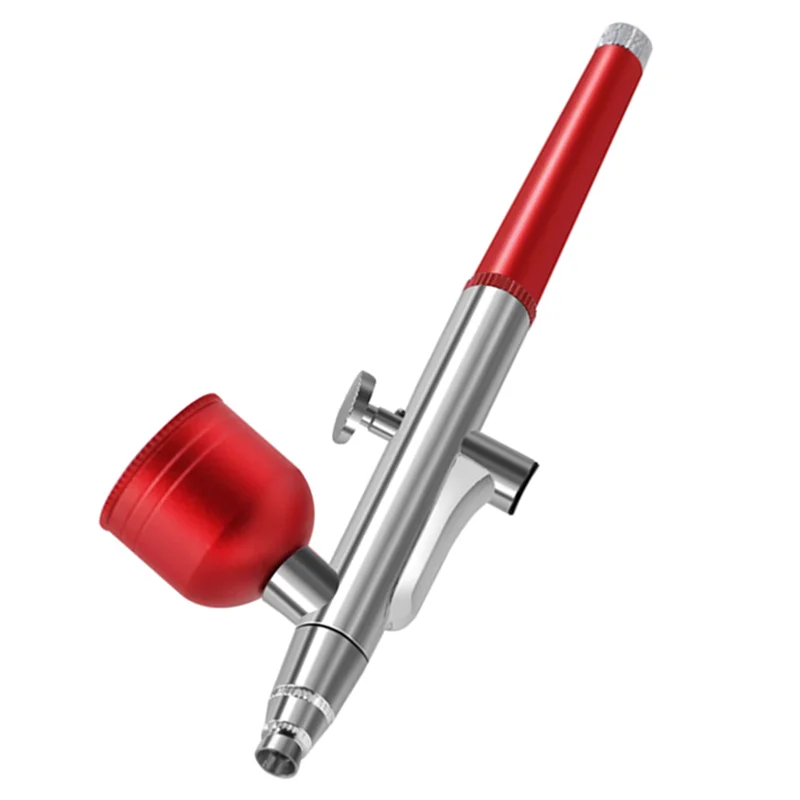 

ABAE-2X Portable Single Action Airbrush 0.3Mm Nozzles Spray Airbrush Pen For Model Cake Nail Car Painting Beauty Inkjet-Red