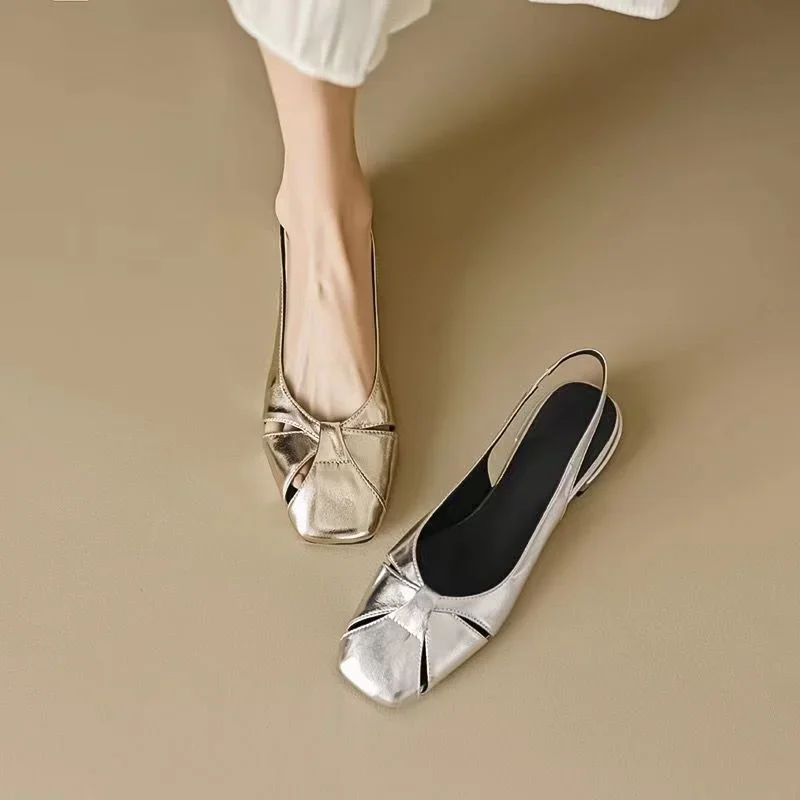 Mary Jane Flats Vintage Square Toe Buckle Band Women Casual Loafers Flat Shoes Woman Ballerina Slip on Shallow Solid Moccasins