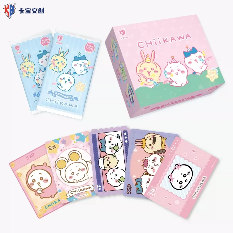 kabao-‌-chiikawa-card-fun-time-1ª-edizione-originale-carta-da-collezione-con-stampa-di-cartoni-animati-giocattolo-kawaii-ornamenti-regali-per-le-vacanze-dei-bambini