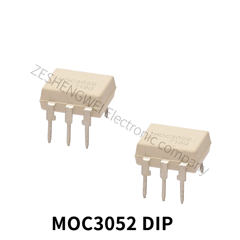 10 pçs moc3052 dip-6 3051 dip optocoupler triac-out em estoque