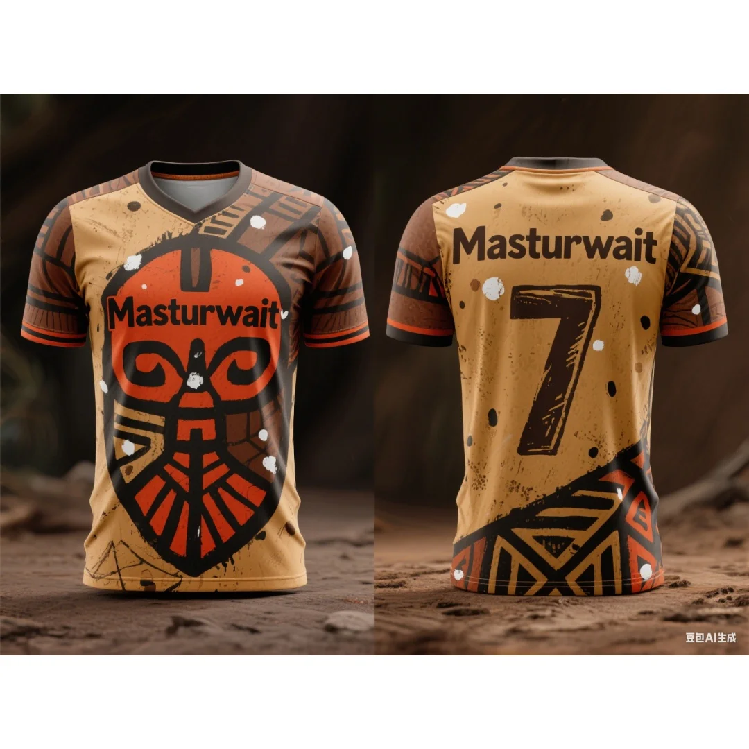 古代トーテム No. 7 サッカーユニフォーム 3D 印刷スポーツレジャー速乾性通気性快適な男性と女性の Y2K Tシャツ