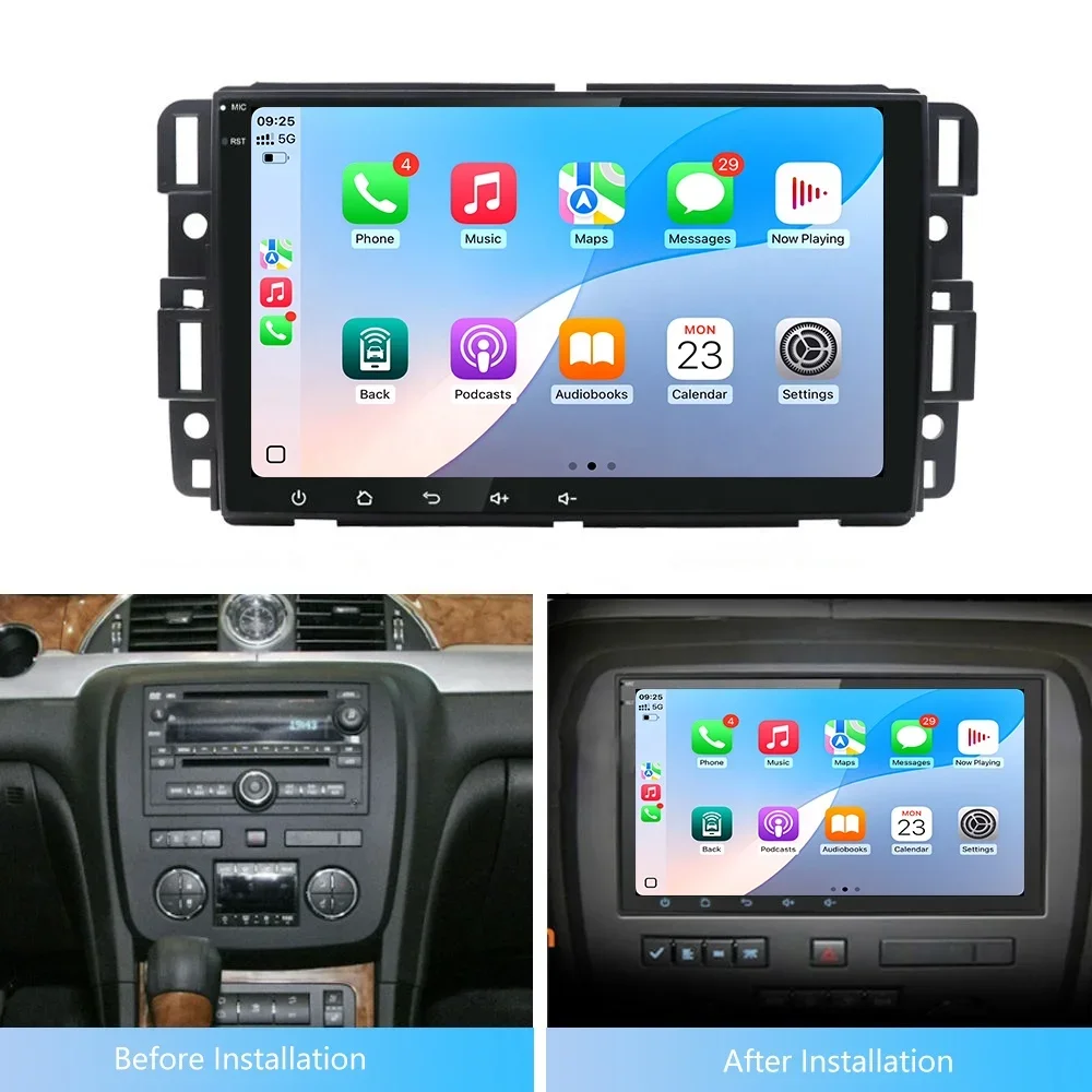 822Hot Lodark 8 Inch Android 13 Car for DVD Player Touch Screen BT 5.1 FM AM RDS Radio Carplay Navigation GPS 2 Din for GMC MP5