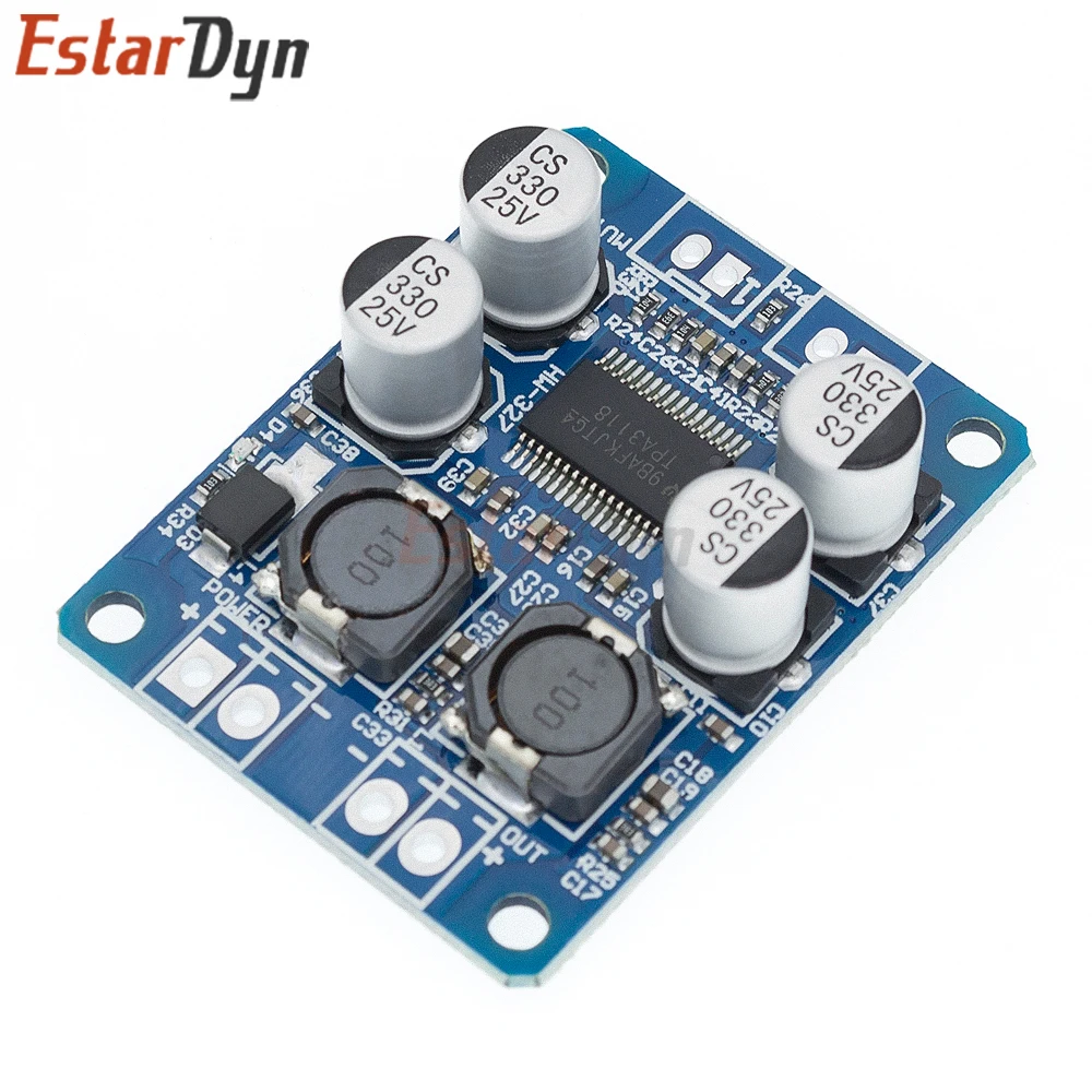 Estardyn 32Pin Chip Original TPA3118 60W DC 12V-24V Mono Digital Audio Power Amplifier Board Amp Module