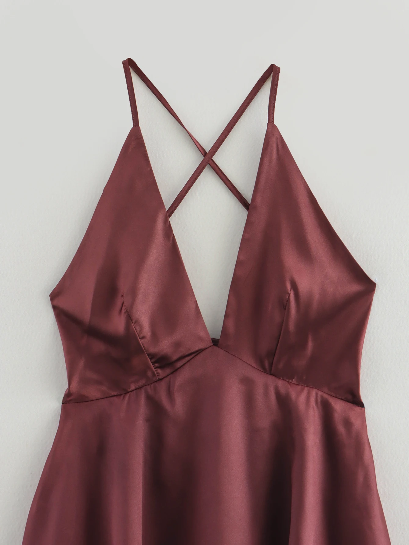 Kondala chique marrom sexy em camadas verão vintage mulher vestido noite vestido de festa moda 2025 aniversário com decote em v vestidos longos