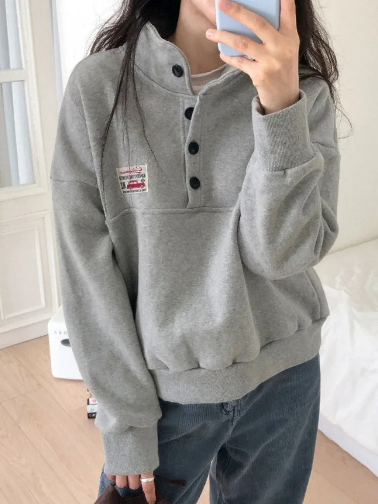 

Dongda Gate 2025 Осенне-зимняя новинка: женская толстовка с капюшоном на флисовой подкладке, удлиненная, с длинными рукавами, дизайнерская модель, для повседневной носки, стандартный крой