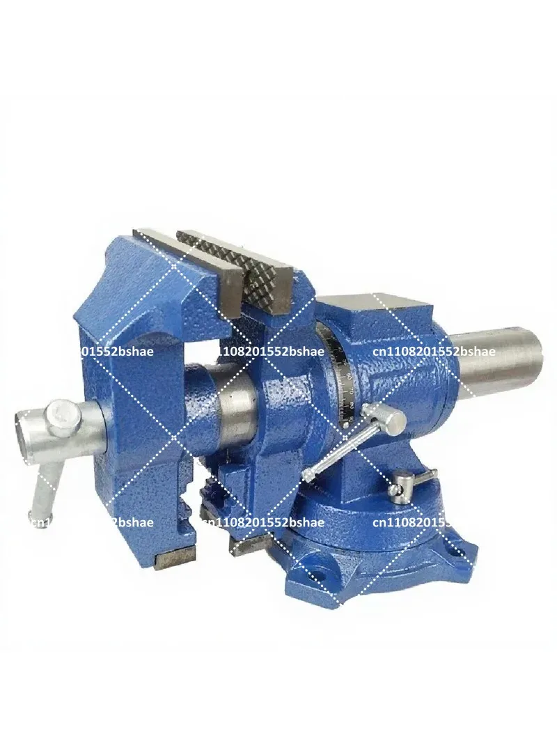 Heavy Duty Bench Vise 360° Swivel Locking Base, Desktop Clamp Vise with 100mm/125mm Jaw Width & Opening