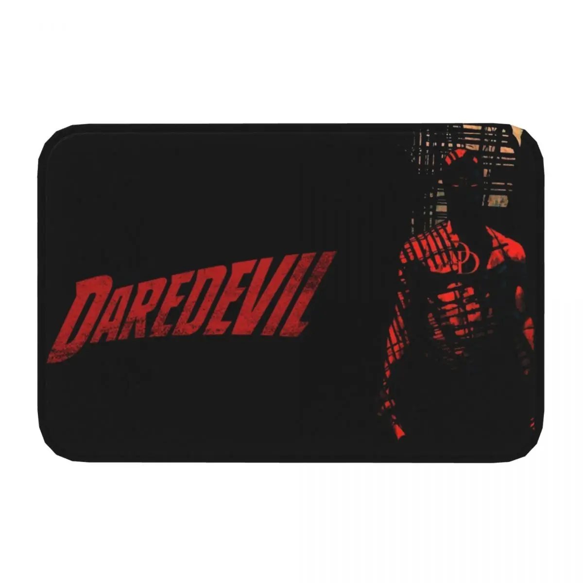 Marvel Daredevil Non-slip Doormat Bath Mat Red Red Hallway Carpet Entrance Door Rug Home Decor