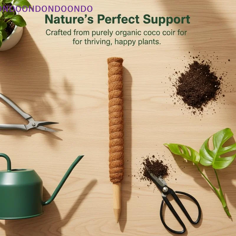 Freely Extendable Stackable Coconut Climbing Sticks Customizable Vine Support for Various Potted Climbing Plants
