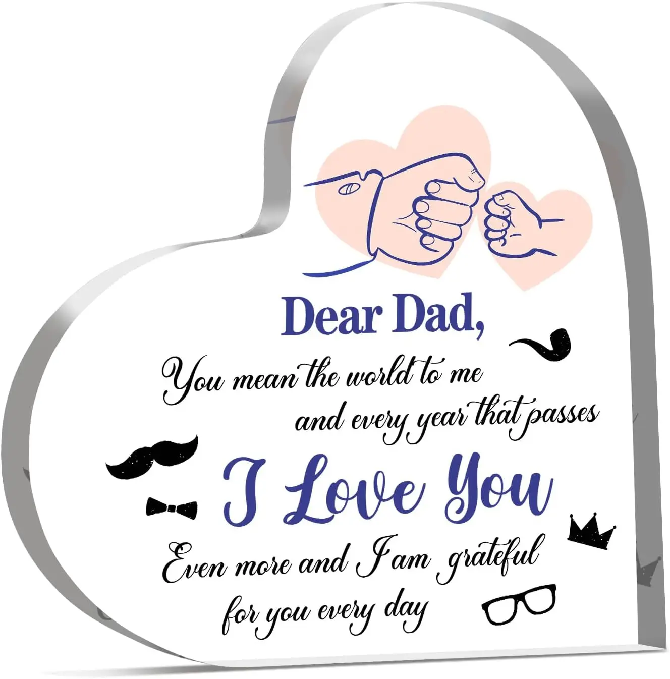 Dad Gifts from Daughter,Fathers Day Gift for Dads,Christmas Gifts for Dad,Dads Birthday Gift Ideas,Presents for Daddy,Acrylic