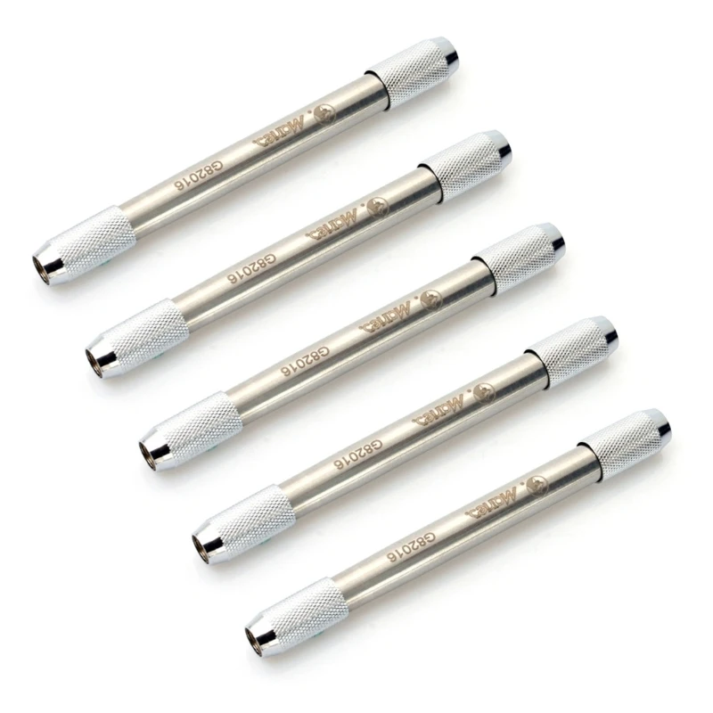 5 stuks verstelbare dubbele kop potlood extender houder potlood extender metalen potloden grip ontvanger thuis school