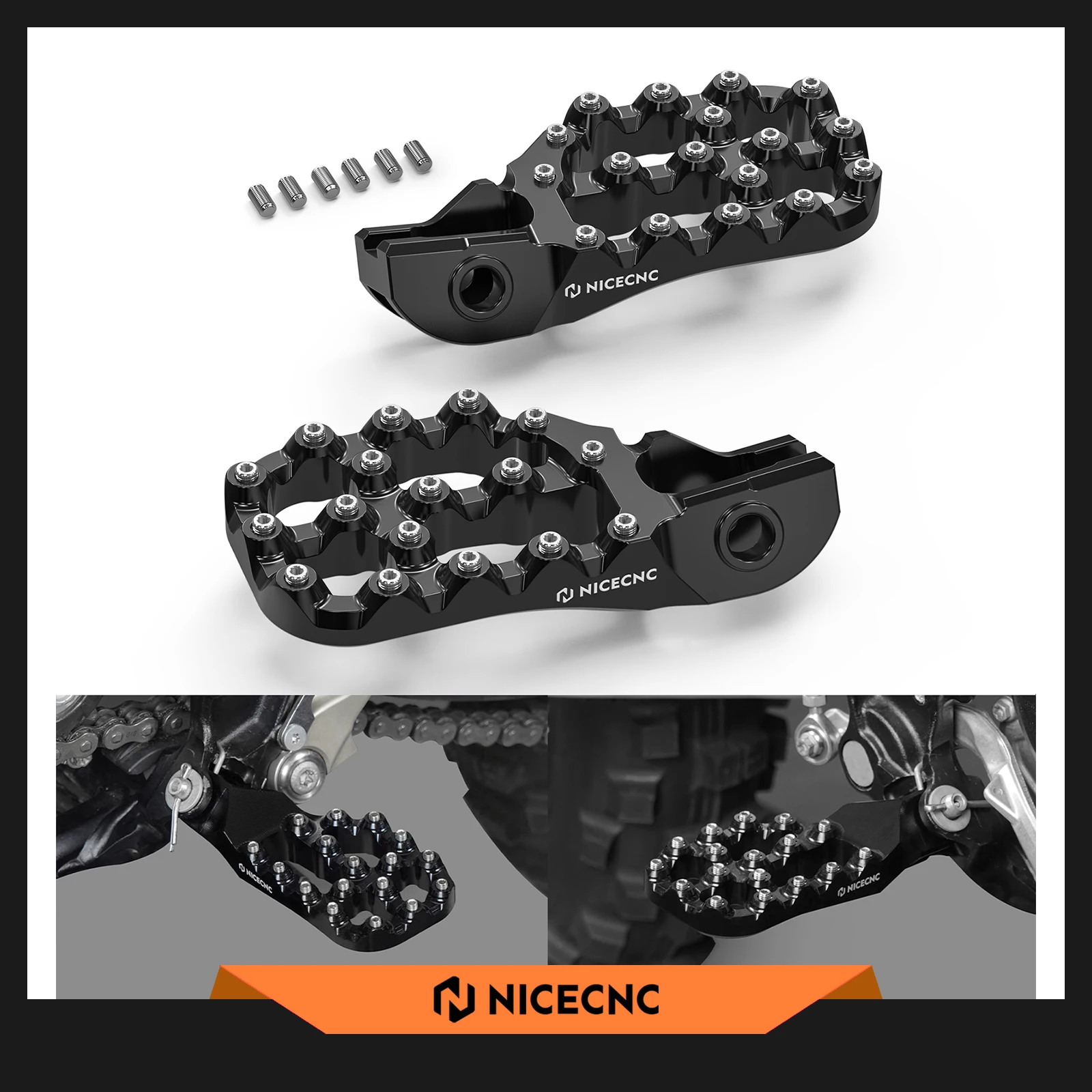 

For KTM EXC 300 2023 Offset Foot Pegs Footrests Kit EXC-F 500 SX-F 450 XC-W 400 300 XC-F 350 XCW 250 XC 200 150 SX 125 2017-2022