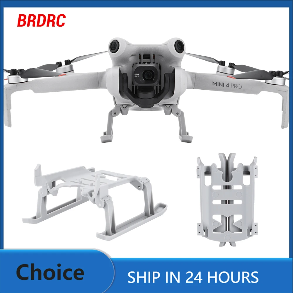 BRDRC Landing Gear for DJI Mini 4 Pro Drone Expanded Feet Increased Height Leg Bracket Drone Landing Protector Accessories