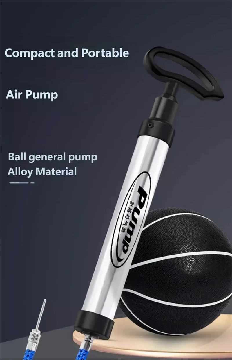 

Universal Ball Inflator with Air Needle – Basketball Football Volleyball Pump for Leather Balls, Kids Toys & Swimming Rings